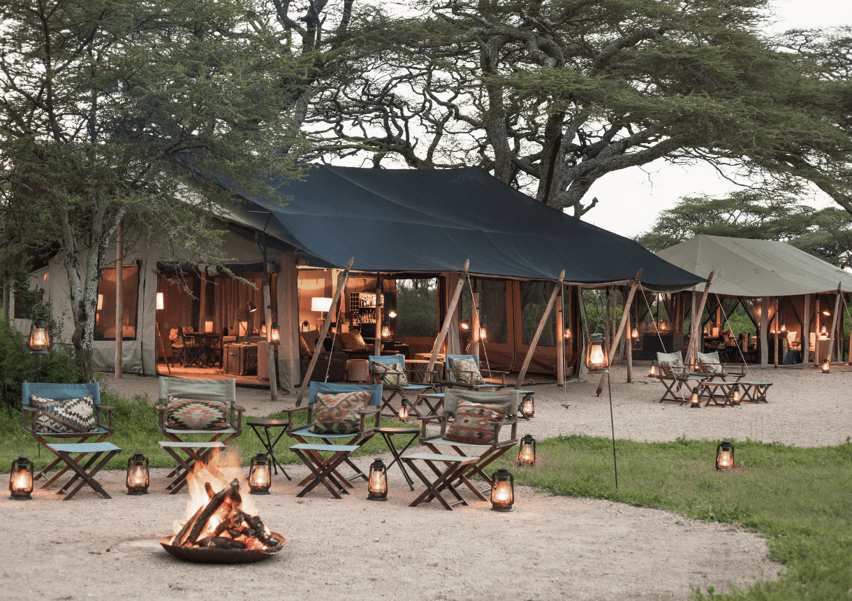 Wide African safari landscape